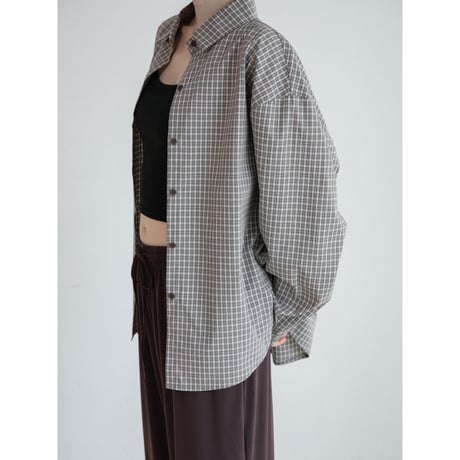 《予約販売》mannish casual check shirt/2colors_nb0395