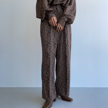 【nokcha original】pattern silhouette pants/2colors_np0450