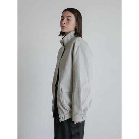 《予約販売》mannish glossy leather like jacket/2colors_no0507