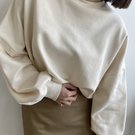 【nokcha original】“nc”over sweat pullover/3colors_nt1282