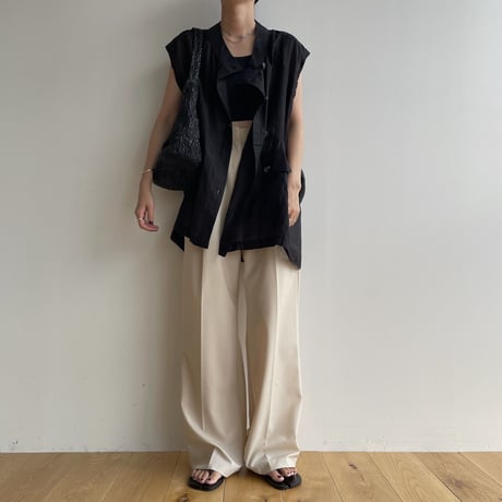 《予約販売》tuck summer pants/2colors_np0865