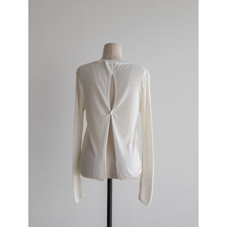 《予約販売》back accent linen knit tops/3colors_nt2050