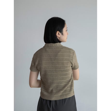 《予約販売》jacquard mesh shirt/2colors_nb0257