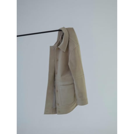 - AUTHENTIC series - real suède rich jacket/écru_an0014
