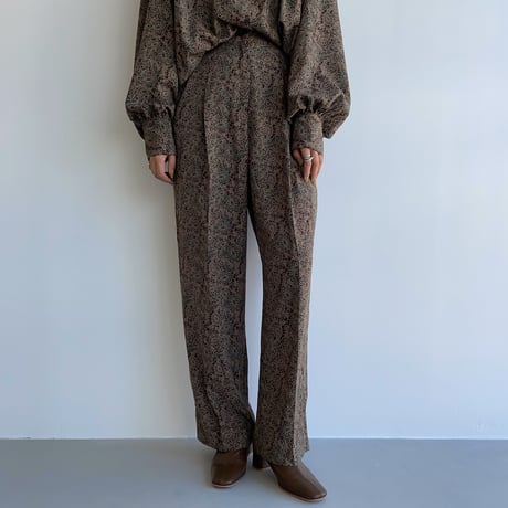 【nokcha original】pattern silhouette pants/2colors_np0450