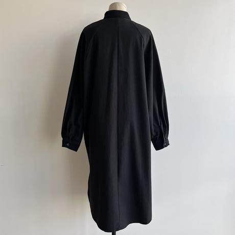 【nokcha original】accent jacquard long shirt/black_nb0081