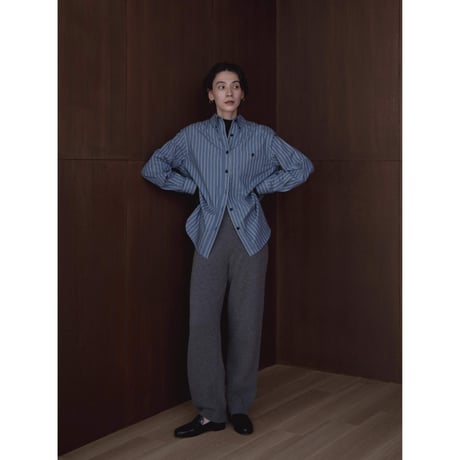 - AUTHENTIC series - button down mannish stripe shirt/2colors_an0021