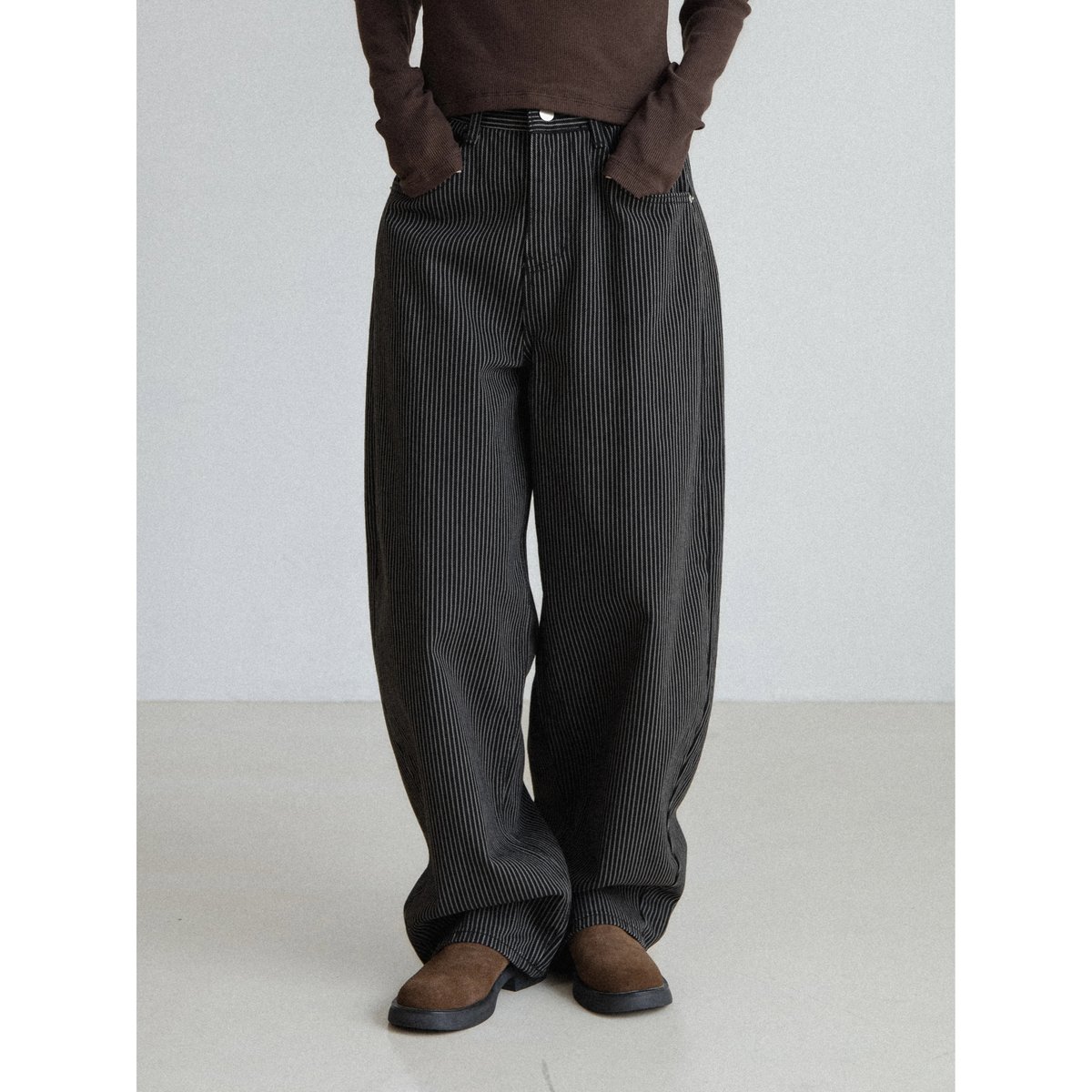 予約販売》stripe cocoon jeans_nj0157 | NOKCHA 予約販売》stripe cocoon jeans_nj0157 | NOKCHA