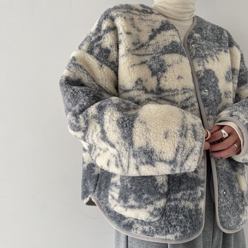 予約販売》ennui boa jacket/2colors_no0333 | NOKCHA