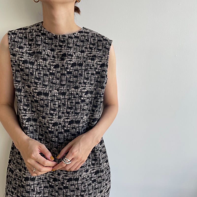 nokcha original】jacquard all-in-one/black_np06