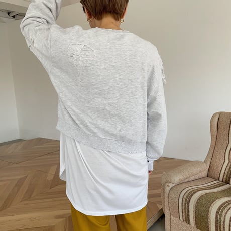 《予約販売》damage crop mtm/2colors_nt0899