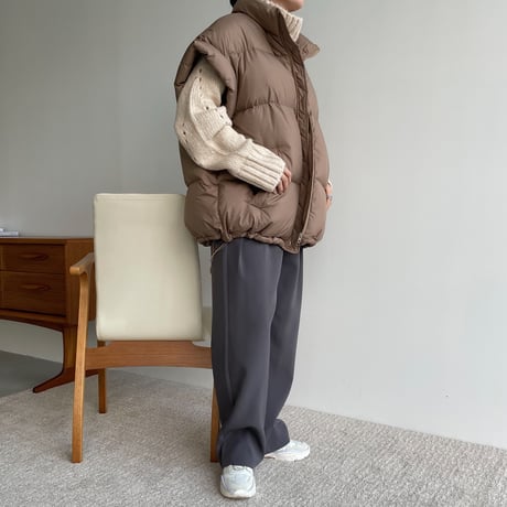 《予約販売》duck down vest/2colors_nt1228
