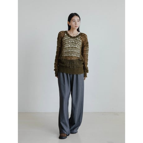《予約販売》stripe wide pants/2colors_np1161