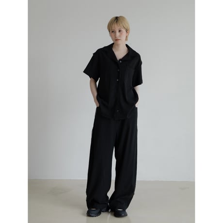 - AUTHENTIC series - vintage like linen oval pants/2colors_an0040