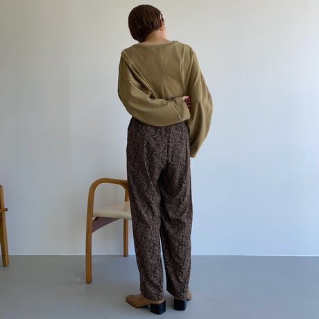 【nokcha original】pattern silhouette pants/2colors_np0450
