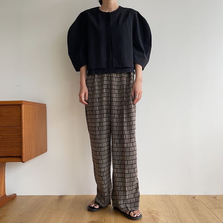 【nokcha original】block pattern pants_np0631
