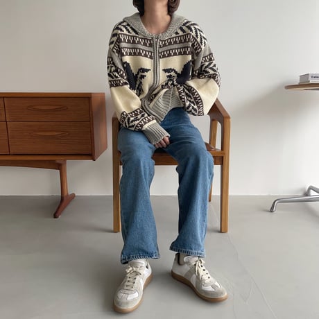 《予約販売》vintage like knit cardigan_nt1183