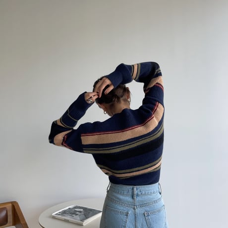 《予約販売》mulch color knit/2colors_nt1105