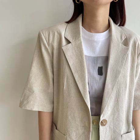 《予約販売》linen ennui jacket/2colors_no0215