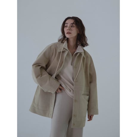 - AUTHENTIC series - real suède rich jacket/écru_an0014