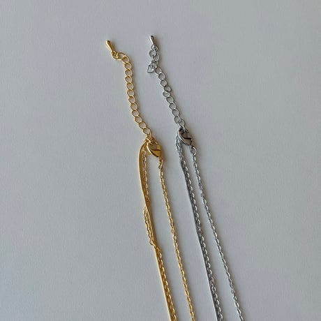 《予約販売》double necklace/2colors_na0612
