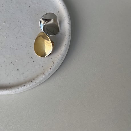 《予約販売》oval earring/2colors_na0481