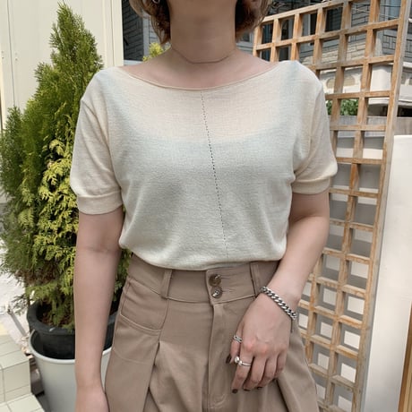 ✳︎予約販売✳︎boat neck knit/2colors_nt0023