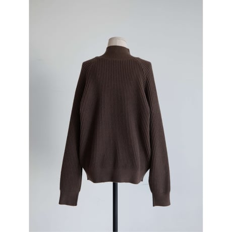 《予約販売》neck accent lib knit tops/2colors(unisex)_nt2478