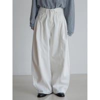 《予約販売》accent oval white pants_np1091