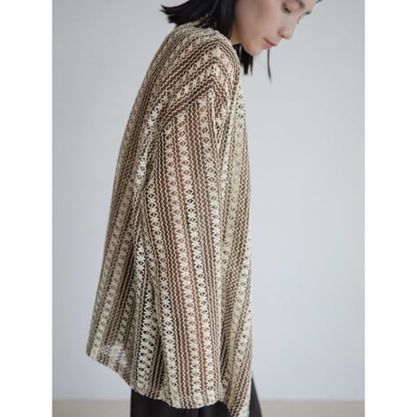 《予約販売》pattern knit shirt/2colors(unisex)_nb0325