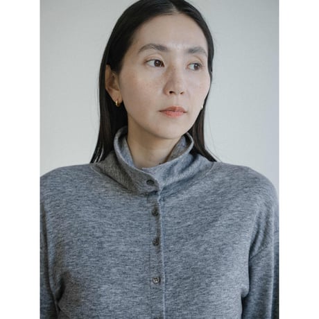 《予約販売》high neck button tops/2colors_nt2456