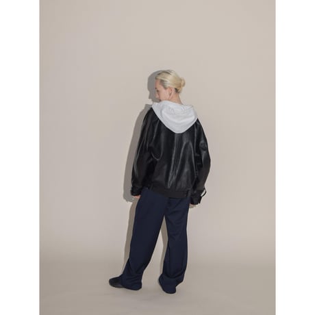 - AUTHENTIC series - old like eco leather jacket/black_an0001