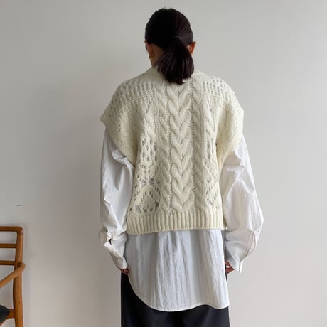 《予約販売》low gauge knit vest/2colors_nt1480