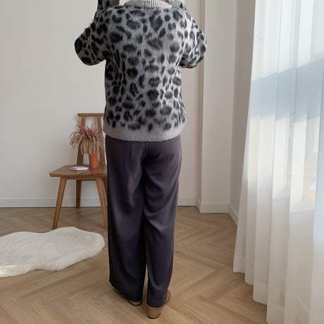✳︎予約販売✳︎leopard gray knit_nt0179