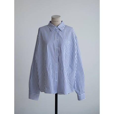 《予約販売》double stripe over shirt/2colors_nb0265