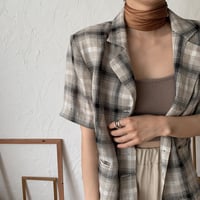 《予約販売》s/s check jacket/2colors_no0089
