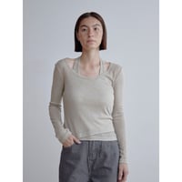 《予約販売》2set accent sheer tops/2colors_nt2506