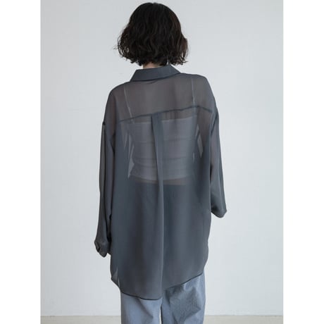 《予約販売》sheer over pocket shirt_nb0392
