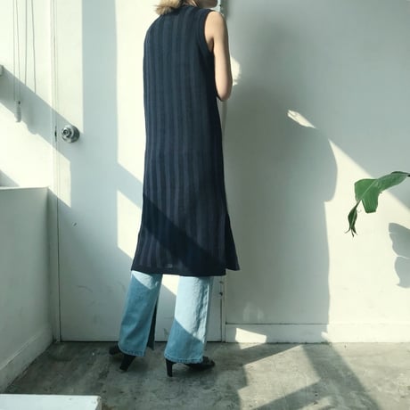 リブニットワンピース/2colors