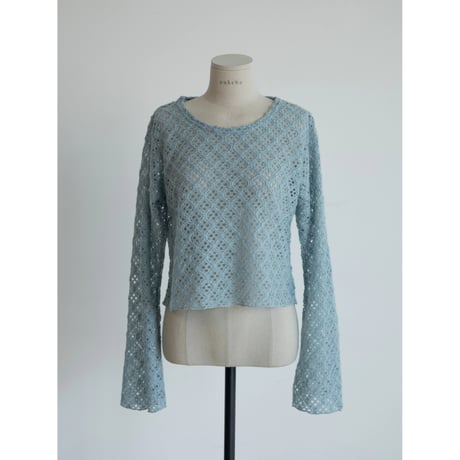 《予約販売》crochet minimal knit tops/2colors_nt2251
