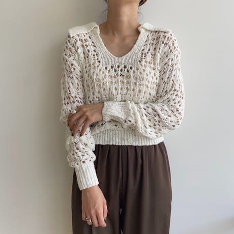 《予約販売》low gage summer knit/2colors_nt1360
