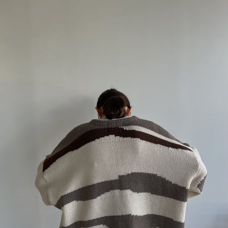 【nokcha original】ennui knit cardigan/ivory_nt1501