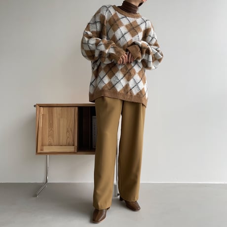 《予約販売》argyle over knit_nt1115