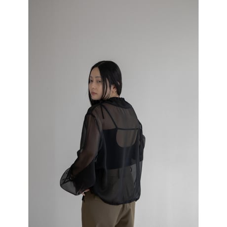 《予約販売》anorak sheer blouse/2colors_nb0236