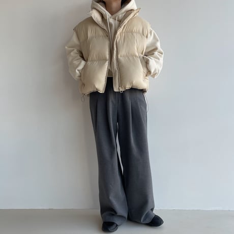 《予約販売》two tuck mannish wide pants/2colors_np0935