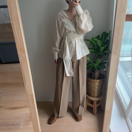 ✳︎予約販売✳︎belt set wide  pants_np0050