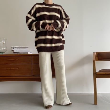 《予約販売》unisex border knit_nt1112