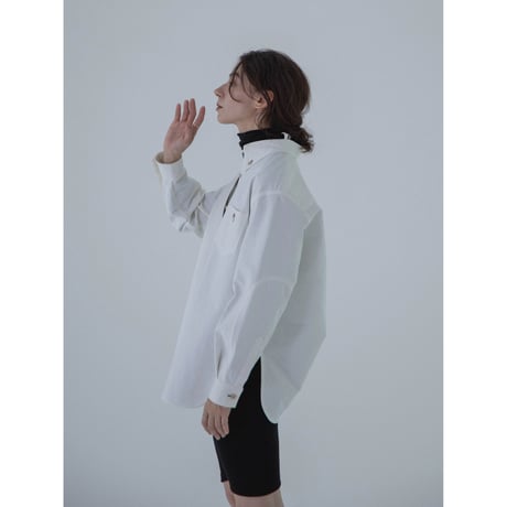 - AUTHENTIC series - button down mannish shirt/ivory_an0022