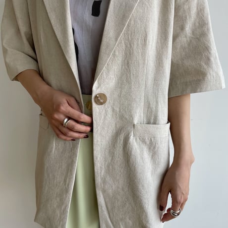 《予約販売》linen ennui jacket/2colors_no0215