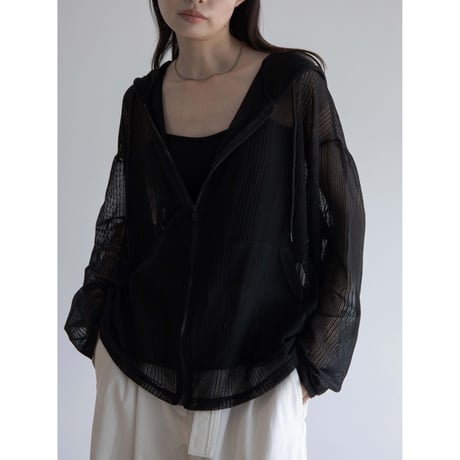 《予約販売》sheer over hoodie/2colors_no0389